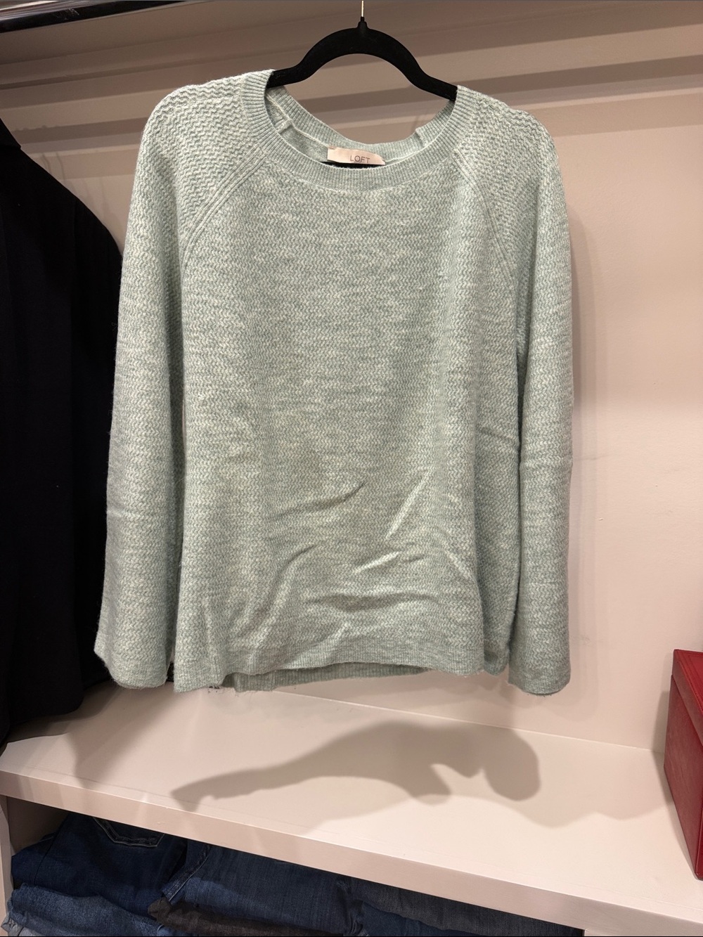 LOFT Mint Green Crewneck Sweater